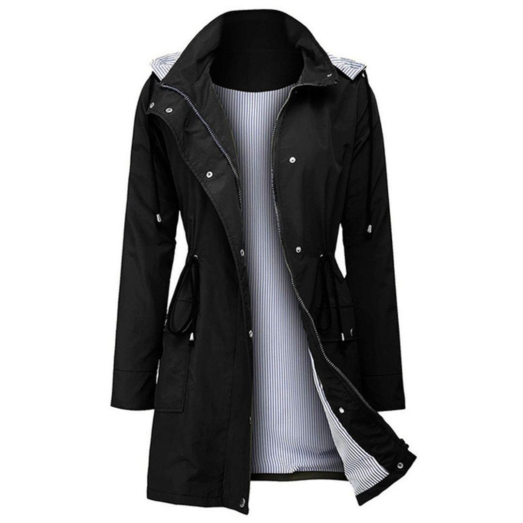 Trendy Ladies Windbreaker - Viviane-Black-S-The Livary