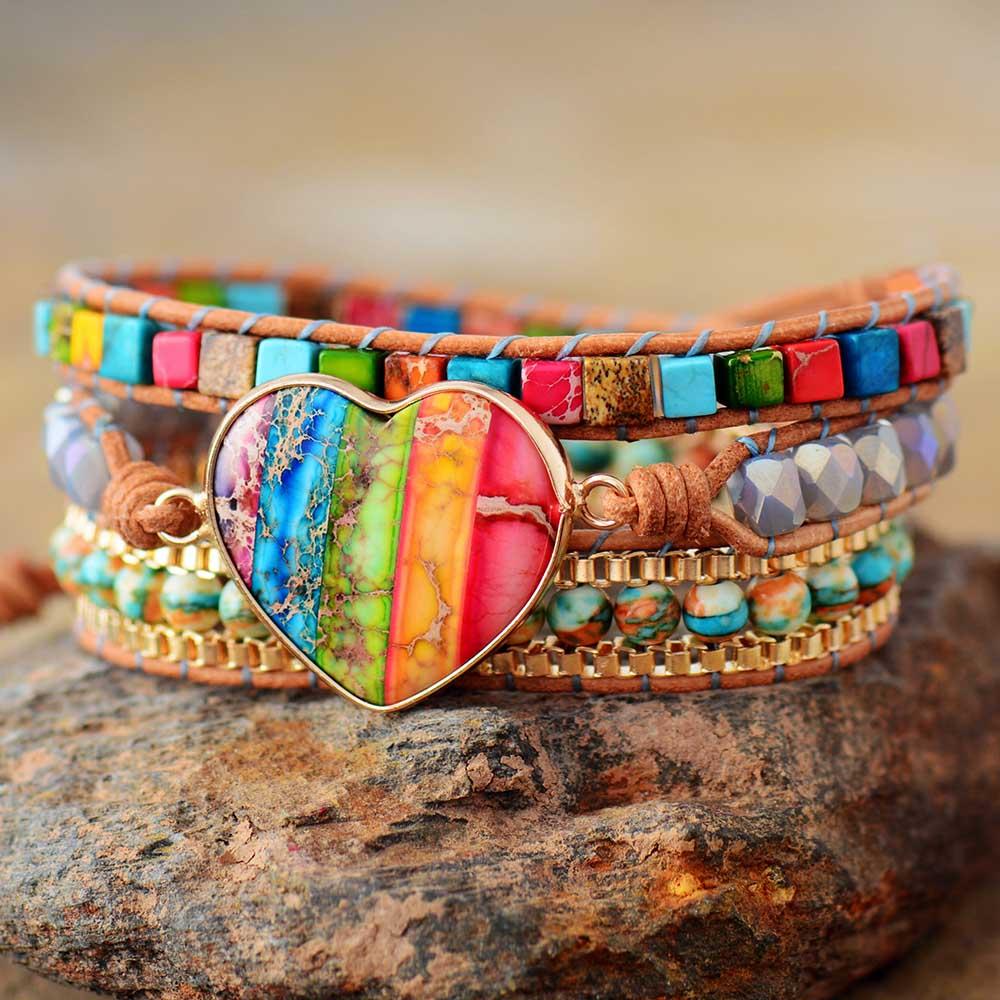 Chakra Energy Wrap Bracelet - Vitala-The Livary