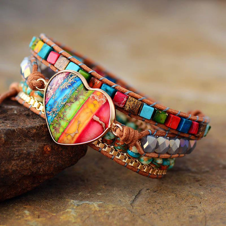 Chakra Energy Wrap Bracelet - Vitala-The Livary