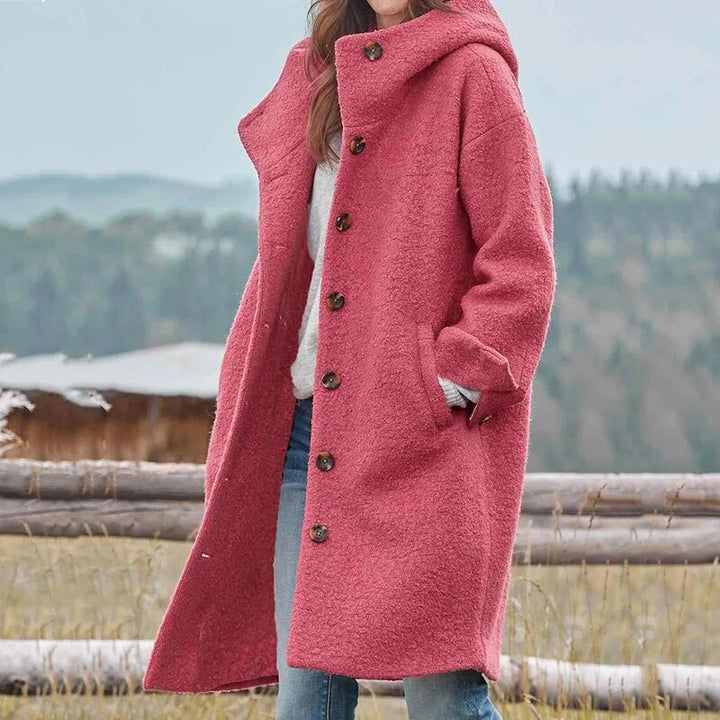Trendy Plus Size Ladies Winter Coat - Fiona-Pink-S-The Livary