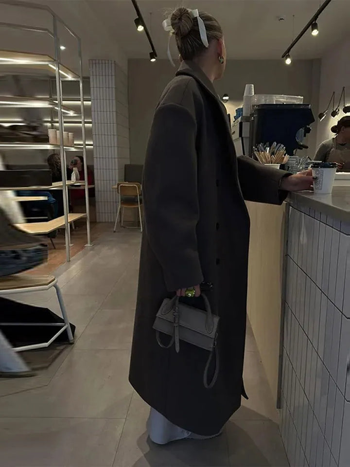 Comfortable Long Women's Coat - Sophie-S-The Livary