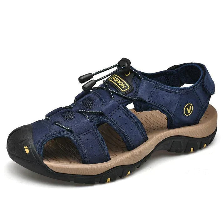 Orthopaedic Sandals for Men – Victor-Blue-5-The Livary
