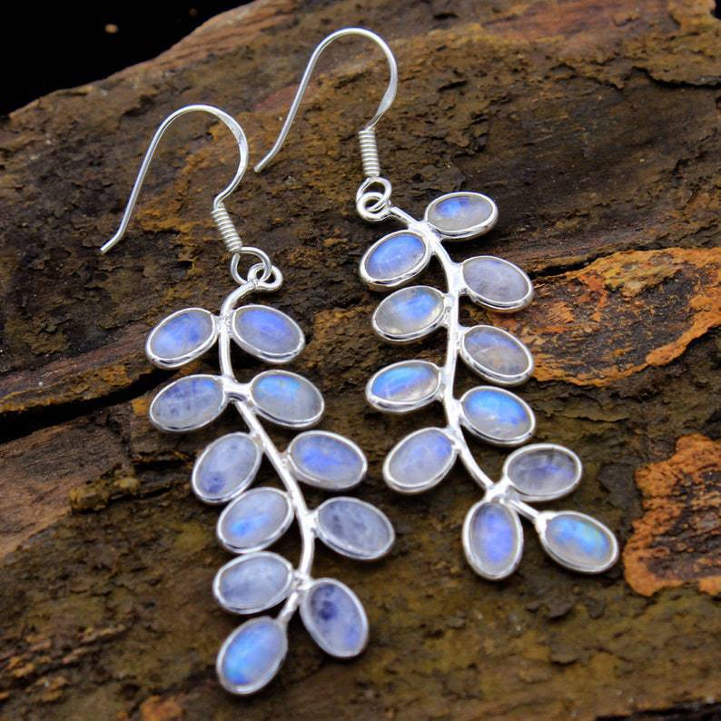 Moonstone Night Light Earrings - Jante-The Livary