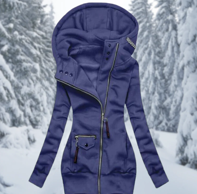 Stylish Waterproof Women's Mid Jacket - Aurora-Dark blue-S-The Livary