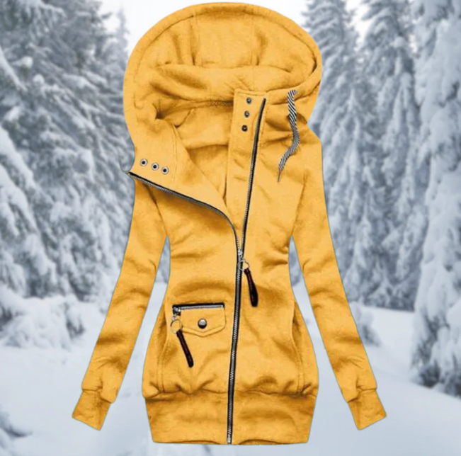 Stylish Waterproof Women's Mid Jacket - Aurora-Yellow-S-The Livary