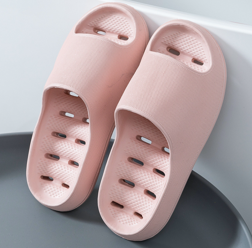 Non-slip & Soft Bathroom Slippers Unisex – Noah-Pink-3-3.5-The Livary