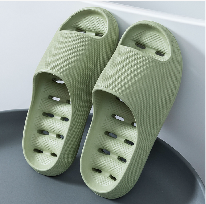 Non-slip & Soft Bathroom Slippers Unisex – Noah-Green-3-3.5-The Livary