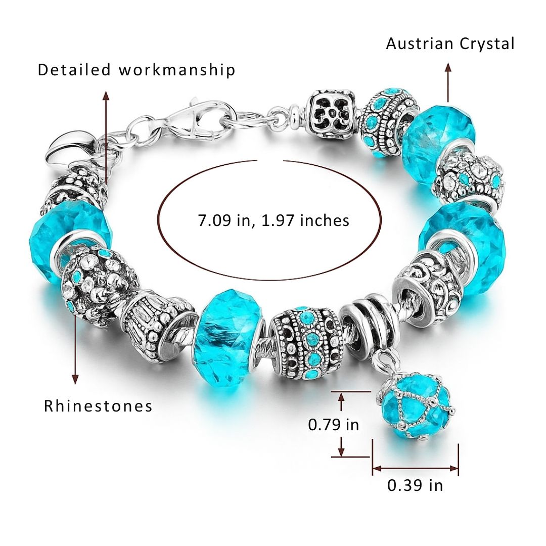 Ocean Charm Bracelet - Merelina-The Livary