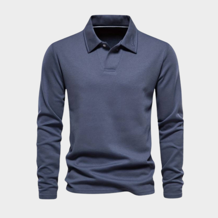 Stylish Men's Pullover – Matteo-Blue-S-The Livary