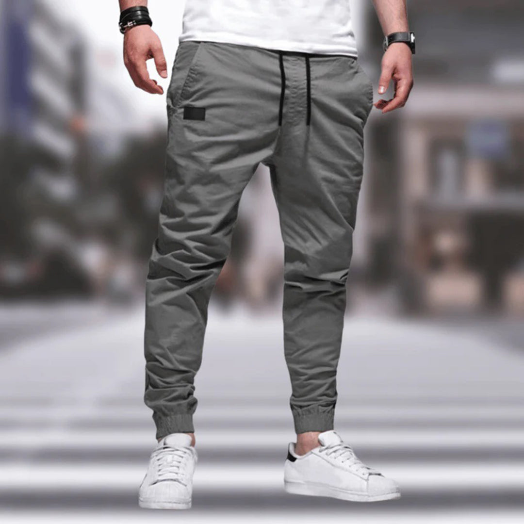 Stylish Men's Cargo Trousers - Ragnar-Grey-M-The Livary
