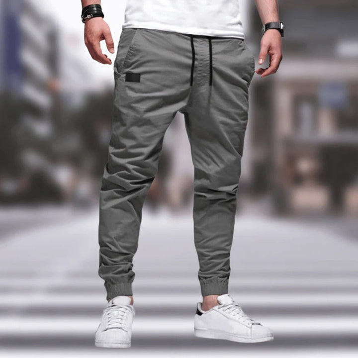 Stylish Men's Cargo Trousers - Ragnar-Grey-M-The Livary