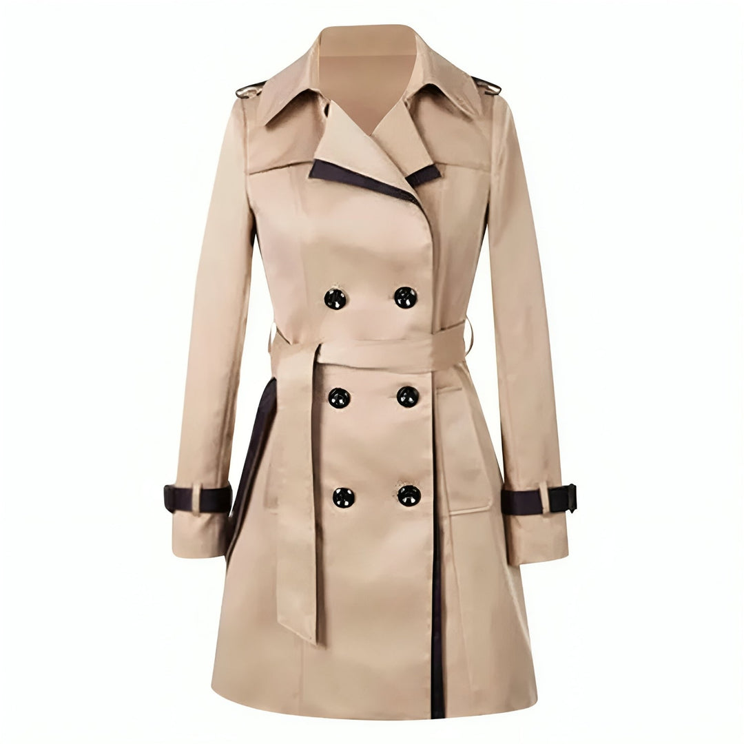 Long Women's Trench Coat - Sophie-Khaki-S-The Livary