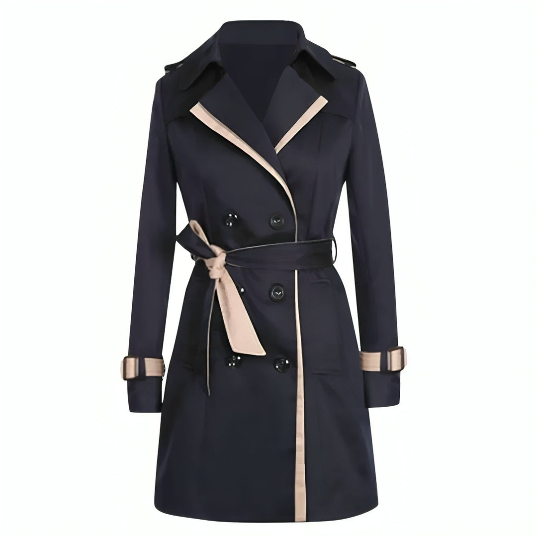 Long Women's Trench Coat - Sophie-Black-S-The Livary