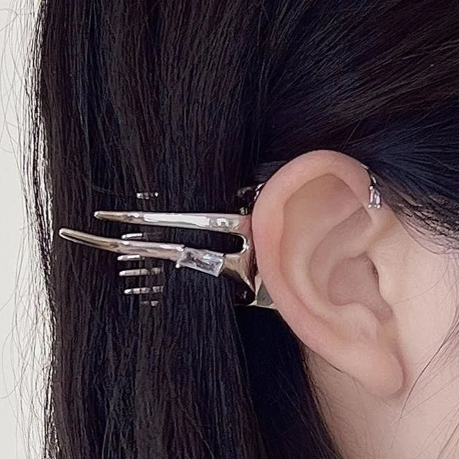 Elf Wing Silver Earring - Elysia-The Livary