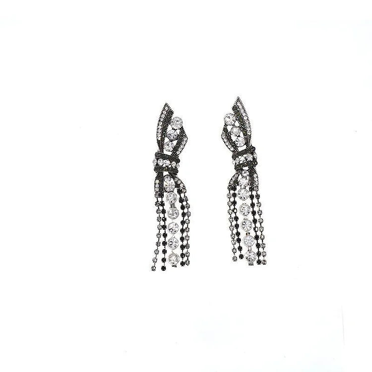 Stunning Butterfly Bow Pendant Earrings - Annelise-The Livary