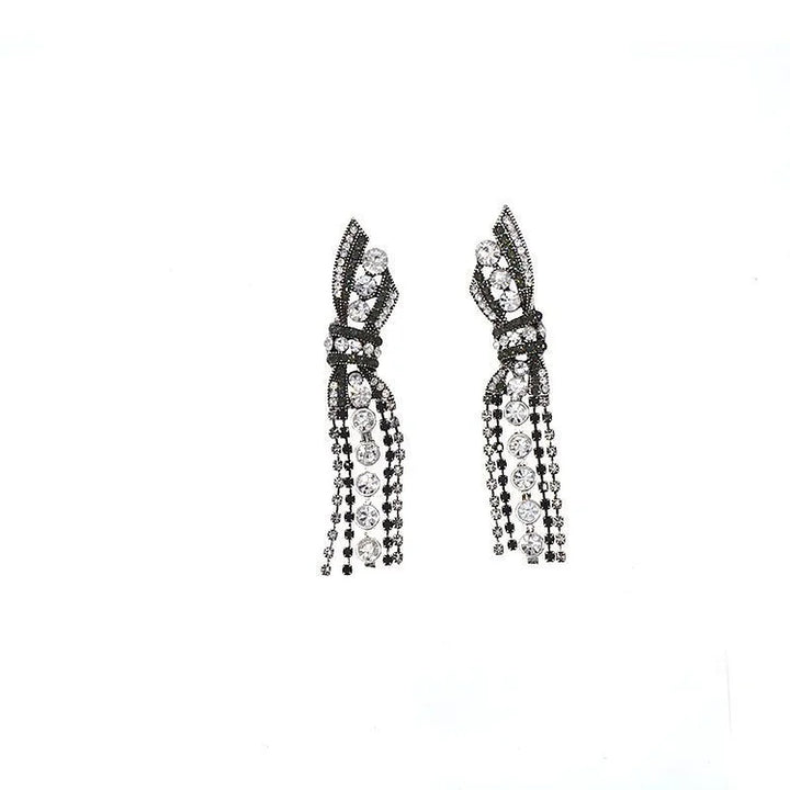 Stunning Butterfly Bow Pendant Earrings - Annelise-The Livary