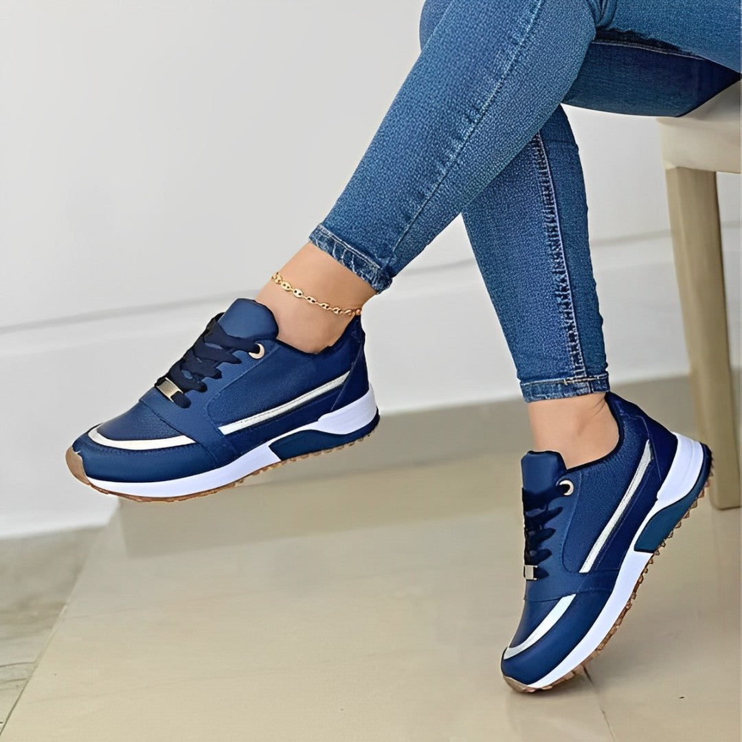 Stylish and Comfortable Sneakers - Sophie-Blue-3.5-The Livary