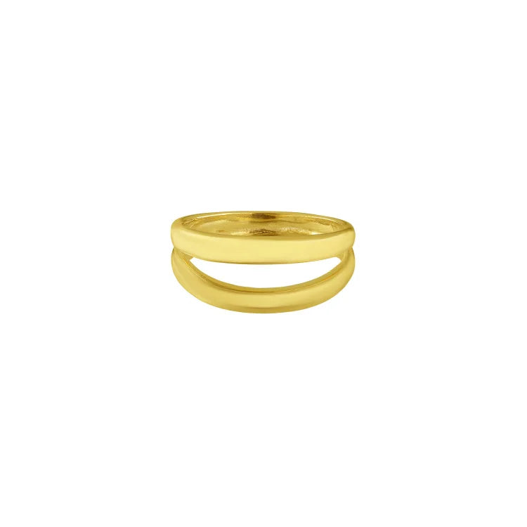 Double Ring - Aluna-Gold-5-The Livary