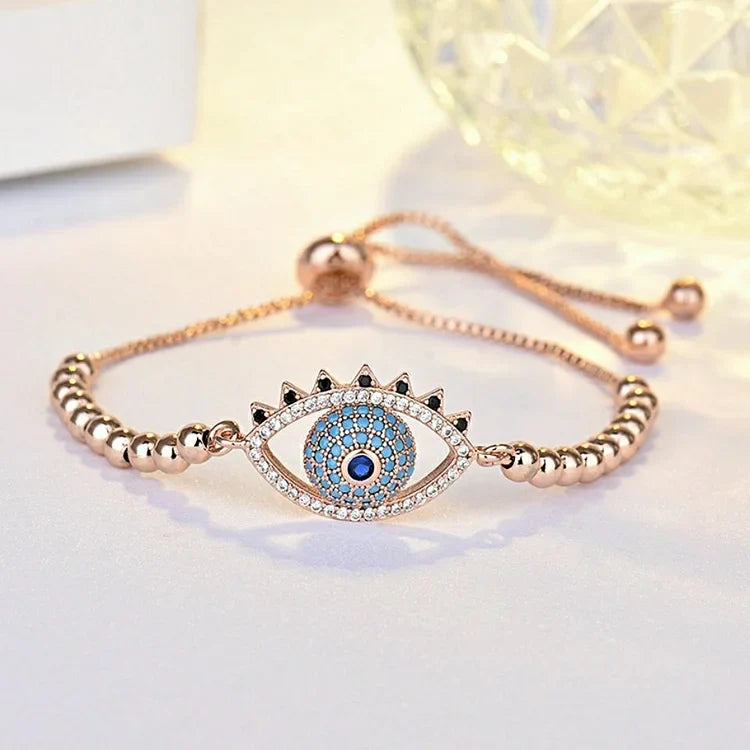 Evil Eye Bracelet - Mira-B Silber-The Livary