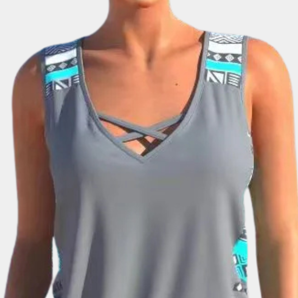 Trendy Tankini - Naomi-Black-XS-The Livary