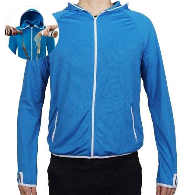 Water-repellent and windproof outdoor jacket – Tobias-Blue-S-The Livary