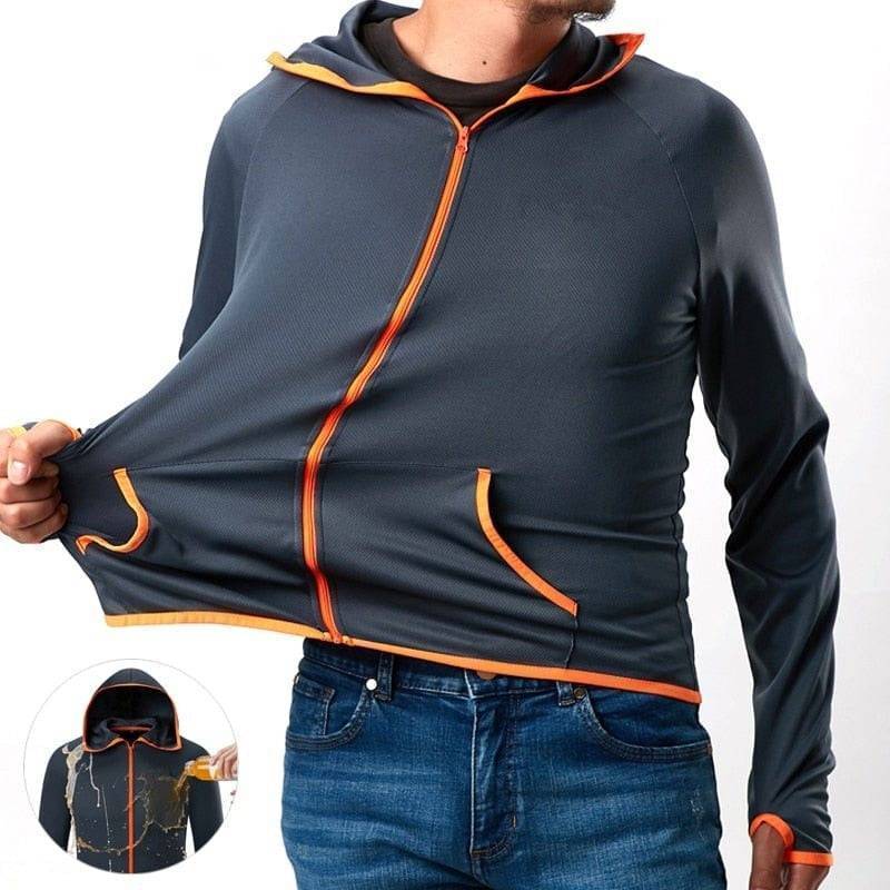 Water-repellent and windproof outdoor jacket – Tobias-Gray-S-The Livary