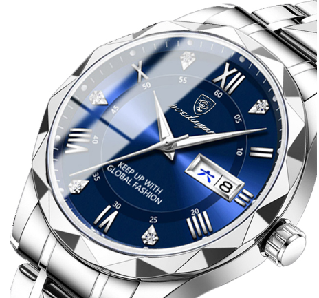 Luxury Men's Watch - Regalia-Silver / Blue-The Livary
