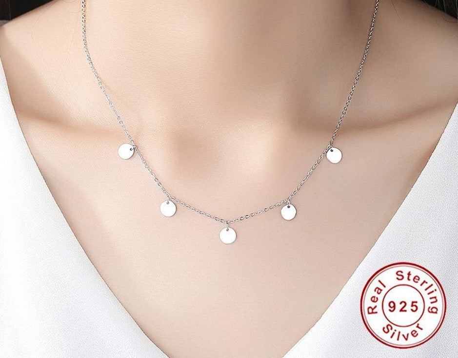 Stylish Silver Necklace - Aralyn-The Livary