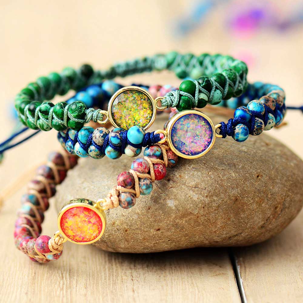 Opal & Jasper Earth Bracelet - Gaia-The Livary