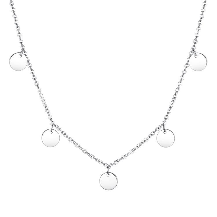 Stylish Silver Necklace - Aralyn-The Livary