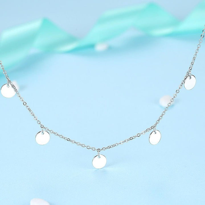 Stylish Silver Necklace - Aralyn-The Livary