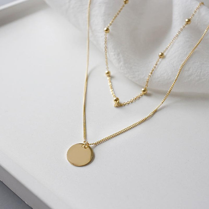 Stylish Multilayer Necklace - Lunisa-Gold-The Livary