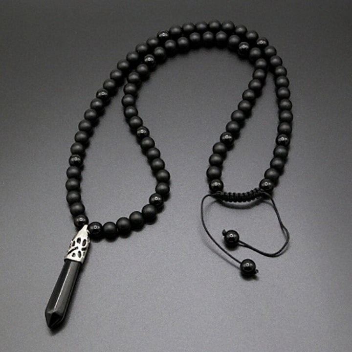 Onyx Mala Necklace - Selene-The Livary