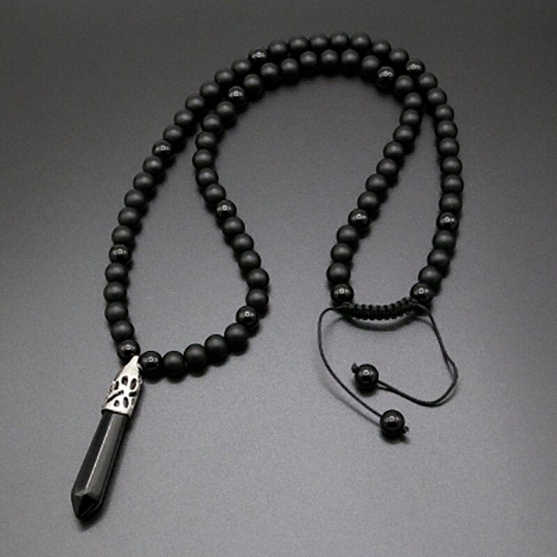 Onyx Mala Necklace - Selene-The Livary