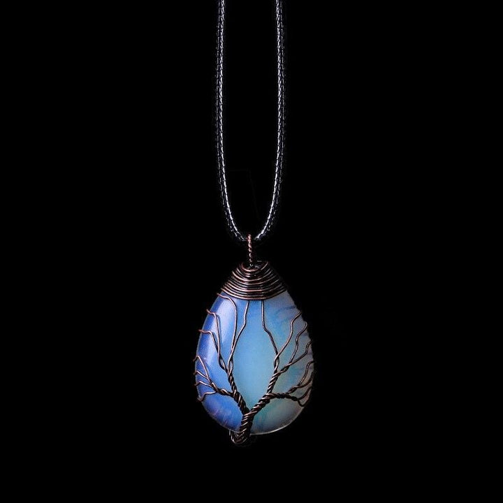 Opalite Drop Necklace - Elisia-The Livary