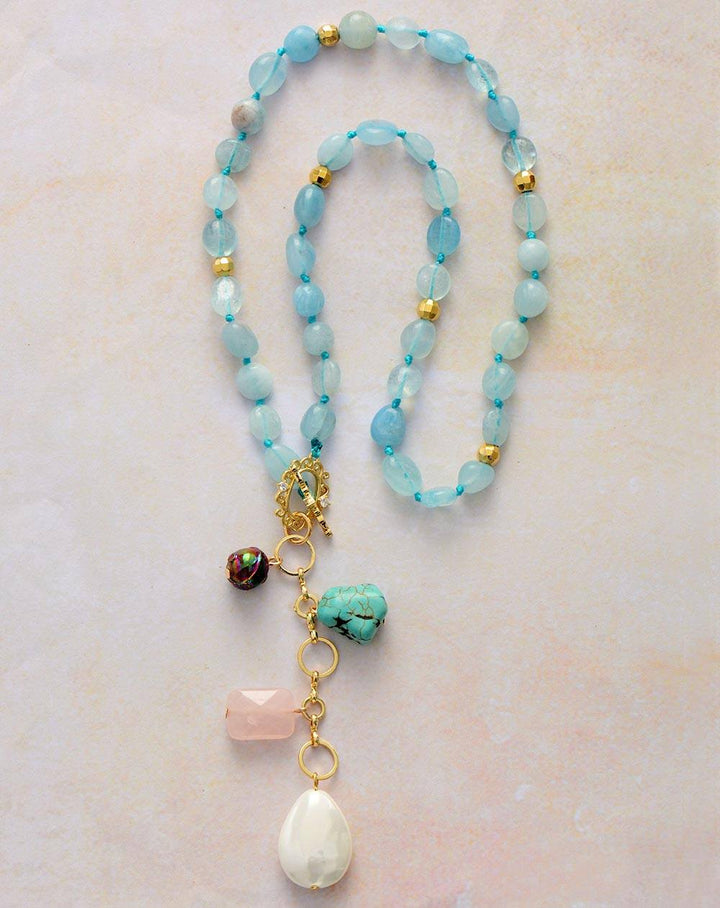 Ocean Drop Mala Necklace - Maris-The Livary