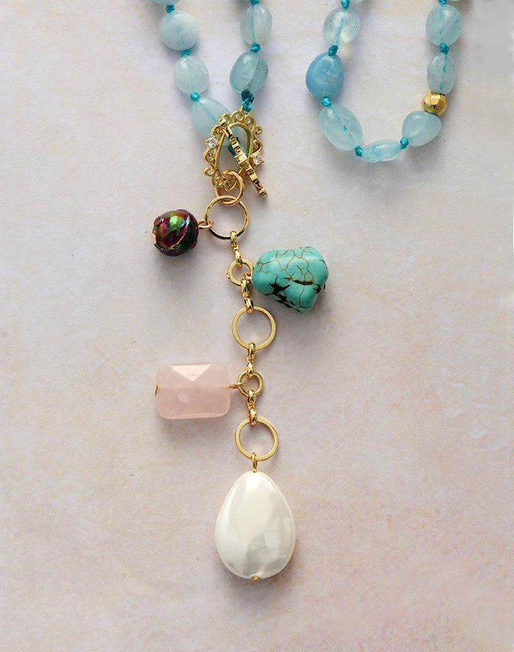 Ocean Drop Mala Necklace - Maris-The Livary