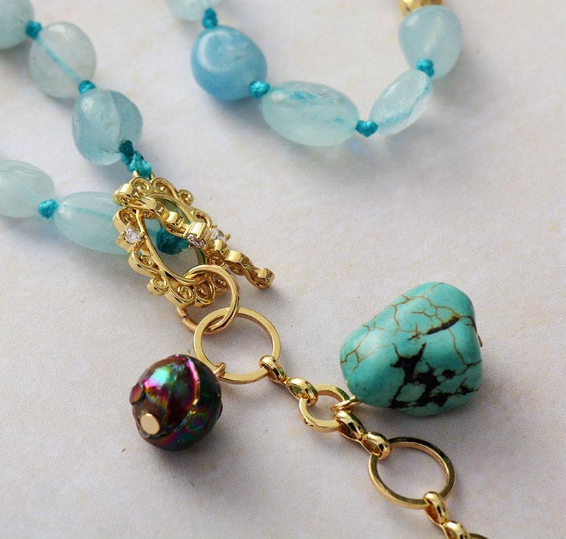 Ocean Drop Mala Necklace - Maris-The Livary