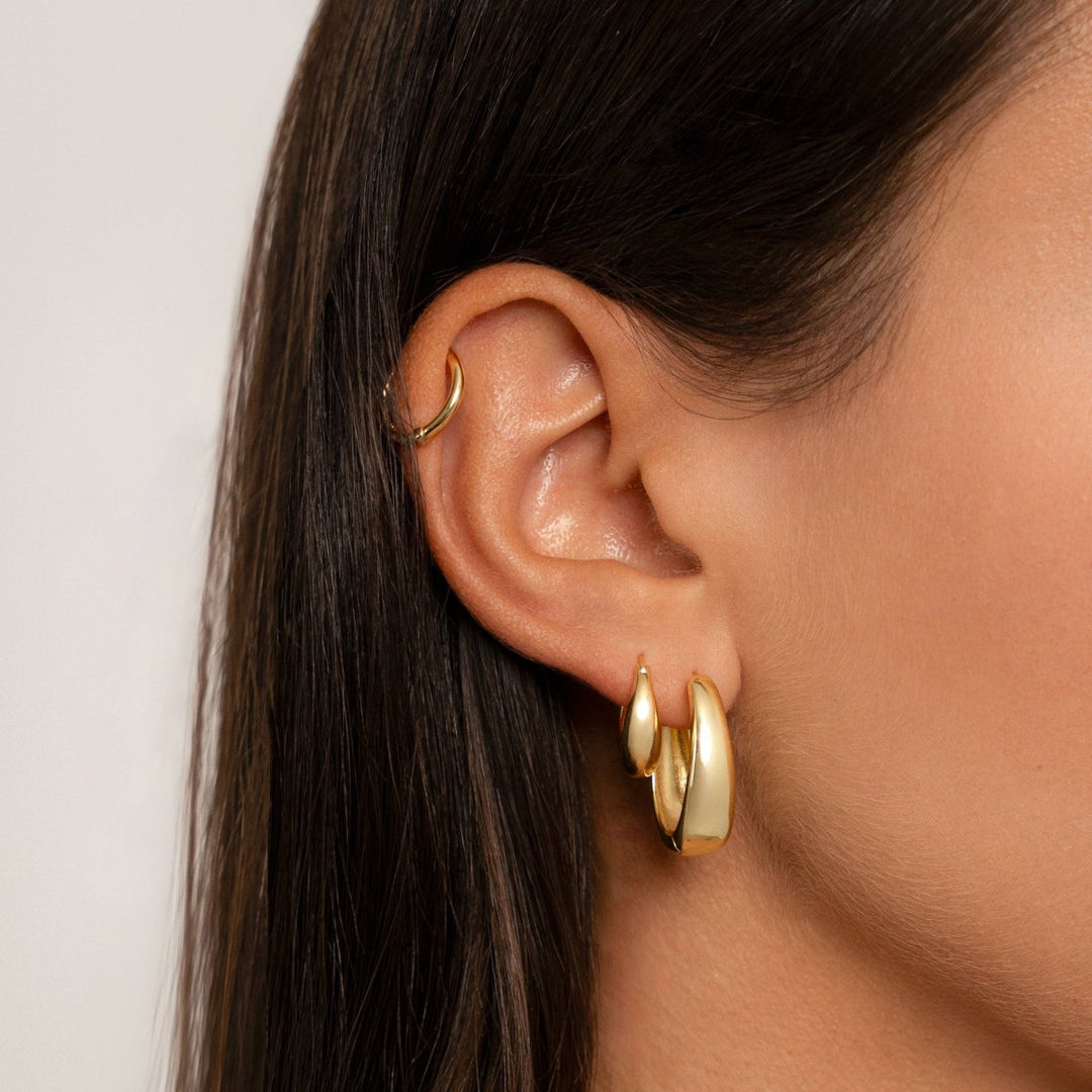Timeless Earrings - Isolde-Gold-The Livary