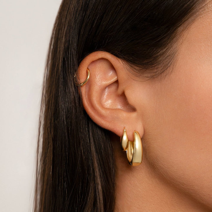Timeless Earrings - Isolde-Gold-The Livary