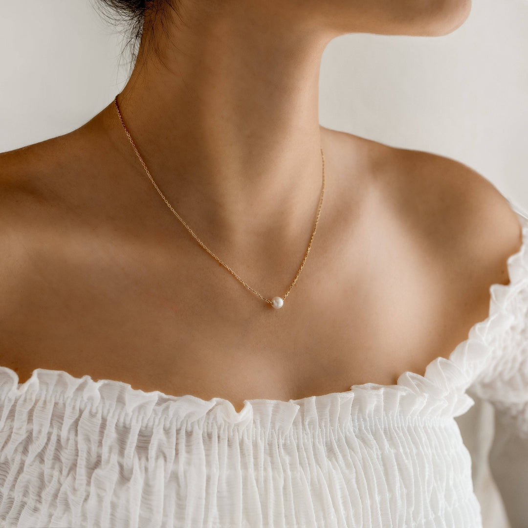 Sea Pearl Necklace - Marie-Gold-The Livary