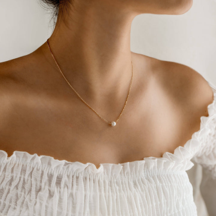 Sea Pearl Necklace - Marie-Gold-The Livary