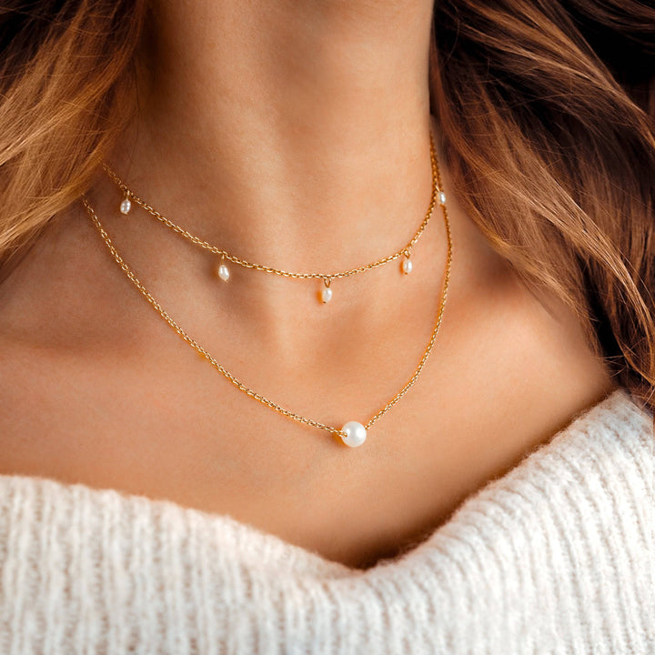 Sea Pearl Necklace - Marie-Gold-The Livary