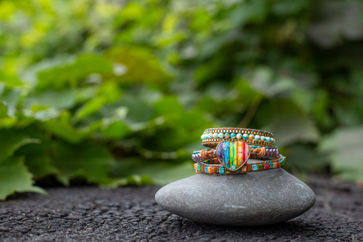 Chakra Energy Wrap Bracelet - Vitala-The Livary