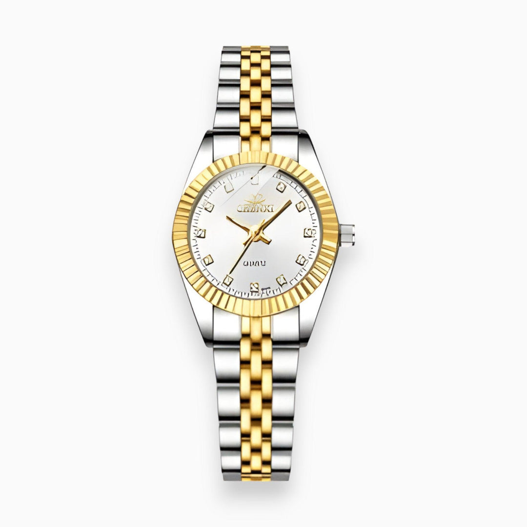 Gemstone Glamour Watch - Aurielle-Silver-The Livary