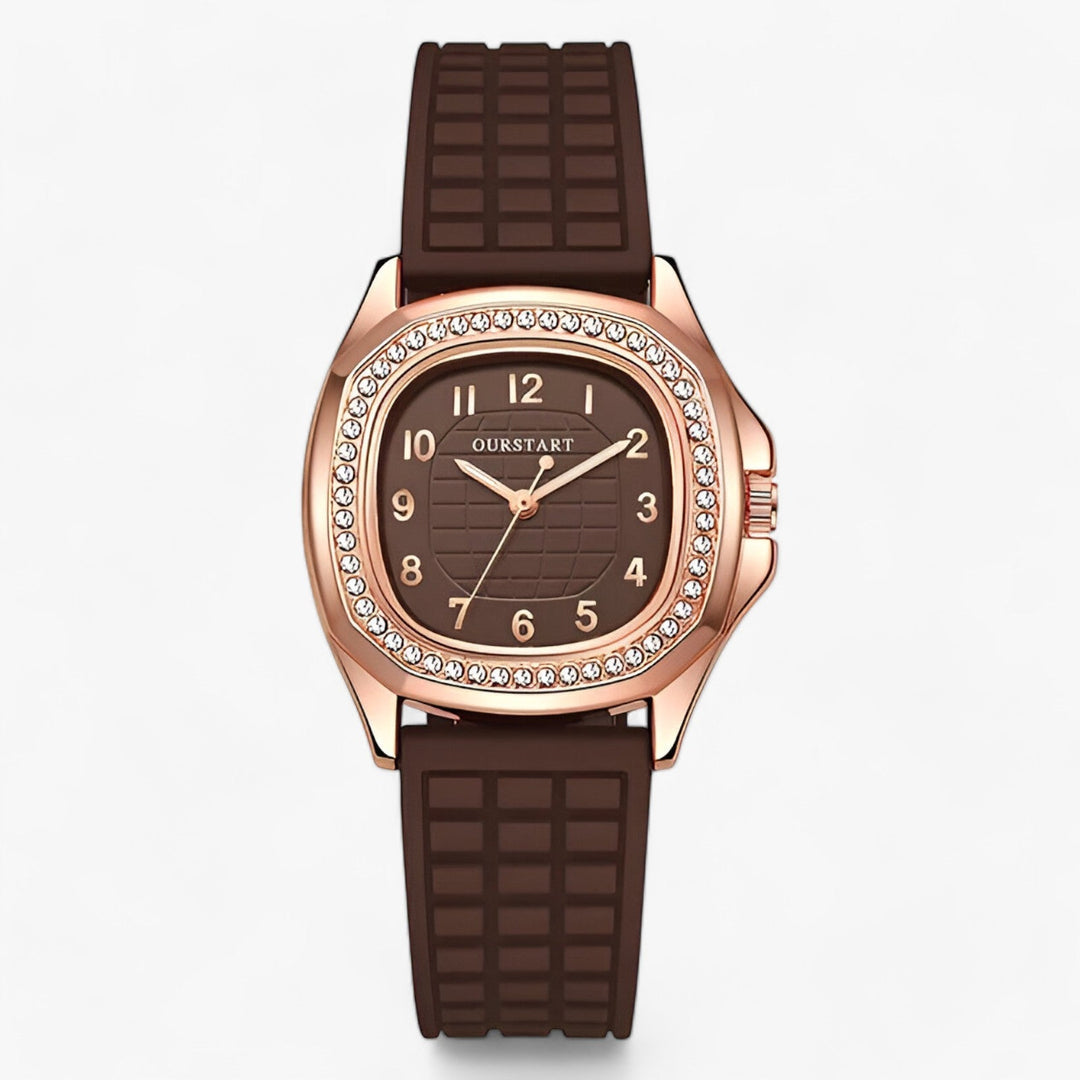Luxury Diamond Women's Watch - Seraphina-Brown-The Livary