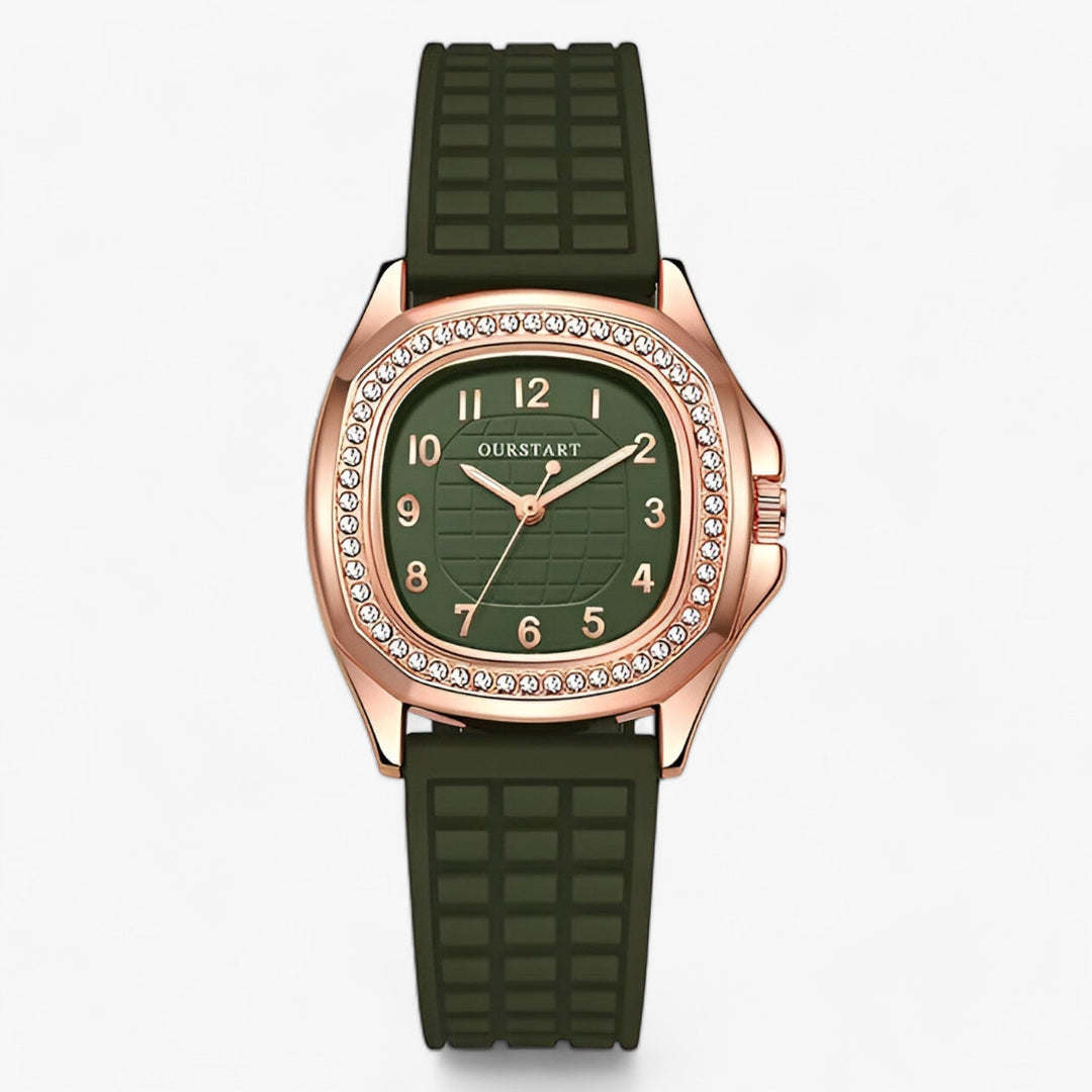 Luxury Diamond Women's Watch - Seraphina-Green-The Livary
