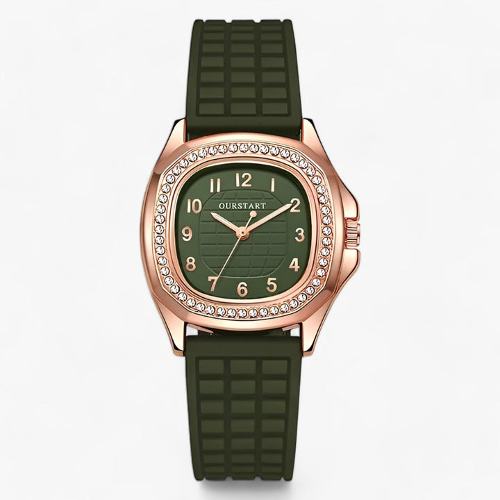 Luxury Diamond Women's Watch - Seraphina-Green-The Livary
