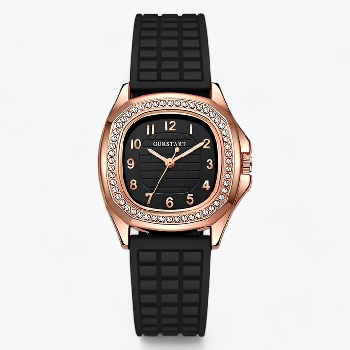 Luxury Diamond Women's Watch - Seraphina-Black-The Livary