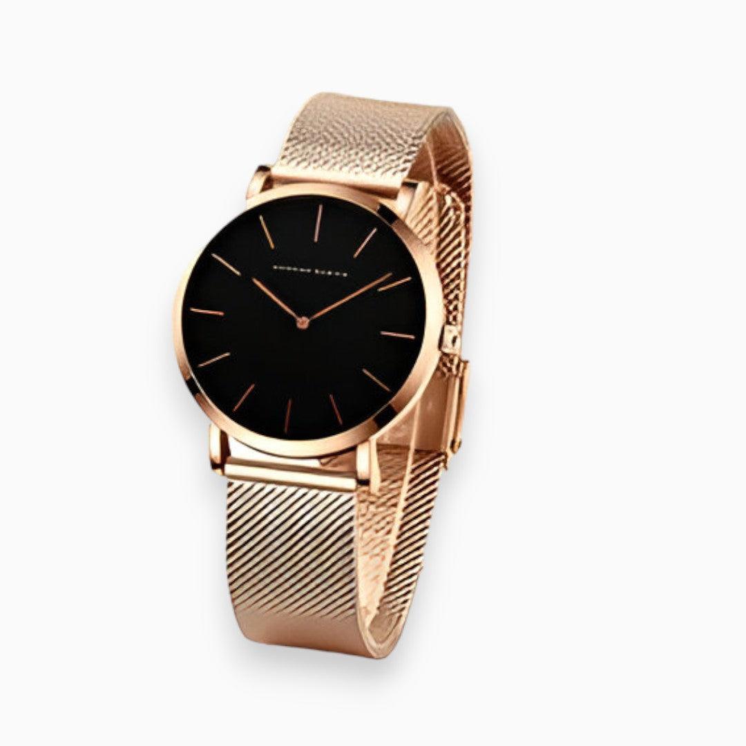 Titanium Chic Watch - Elara-Black/Gold-The Livary
